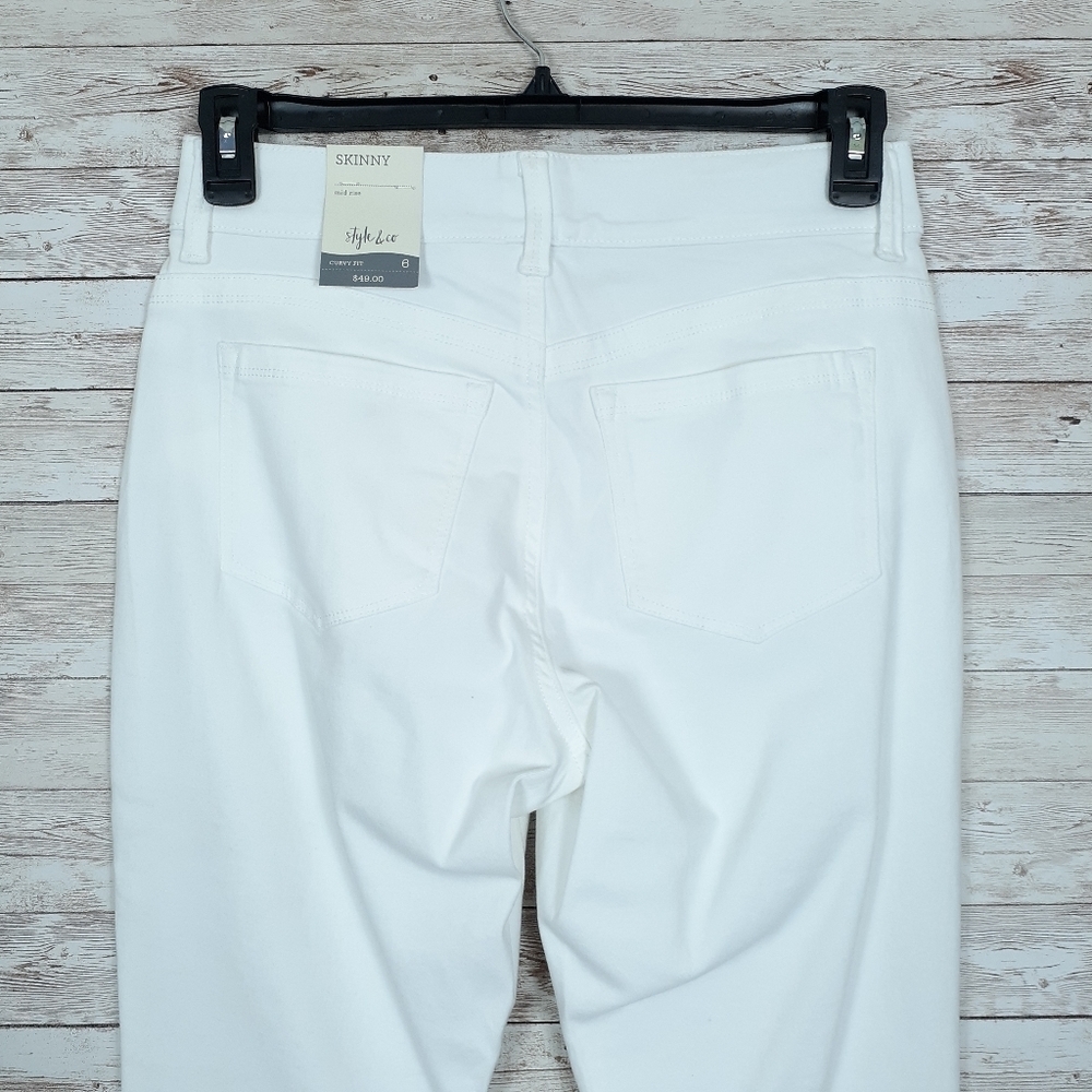 Style & Co Pants Sz 6 Curvy Skinny Leg 450 - Picture 4 of 8